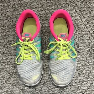 Nike Gray and Pink Running Shoes